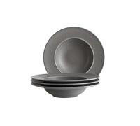 MÄSER Serie Unico, piatto per 4 persone, ceramica di alta qualità, senza tempo, gres, antracite