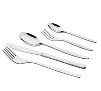 MÄSER Set di posate per 6 persone, 30 pezzi, in acciaio inox, lavabili in lavastoviglie, con cucchiaio, forchetta, coltello da tavola, cucchiaino e forchetta da torta