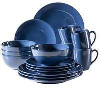 Mäser Set di stoviglie in ceramica Ossia Basic, blu scuro