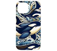 Maestose orche tra le onde Custodia per iPhone 15