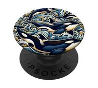 Maestose orche tra le onde PopSockets PopGrip Adesivo