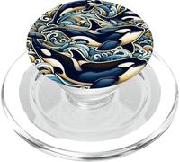 Maestose orche tra le onde PopSockets PopGrip per MagSafe