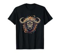 Maestoso Buffalo Head Wild African Power Maglietta