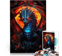 Maestoso Drago Infuocato puzzle 1000 pezzi per adulti Giocattoli che creano dipendenza e sfidano l'intelligenza del cervello Interazione genitore-figlio 38x26cm