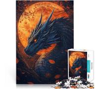 Maestoso Drago Infuocato Puzzle da 1000 pezzi per adulti Aiuta il cervello ad allenare i giocattoli che creano dipendenza per coltivare la pazienza Decorazione della casa 38x26cm