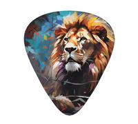 Maestoso e maestoso leone plettri per chitarra di dimensioni sottili, medie e spesse, set da 12 pezzi, adatto per chitarra elettrica e vari strumenti