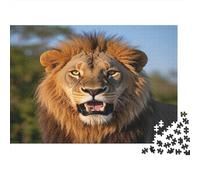 Maestoso leone in natura Puzzle Impossibili 1000Pcs Decorazione Per La Casa. Giochi Rilassamento E Intelligence Per Adulti E Ragazzi Da 14 Anni 1000pcs (75x50cm)