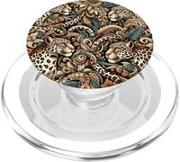 Maestoso motivo Leopardo Paradiso nella giungla PopSockets PopGrip per MagSafe