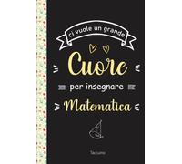 Maestra Matematica Taccuino: Idea Regalo personalizzato per insegnante maestra fine anno | Quaderno appunti per maestre elementari dell'asilo nido, scuola materna | A5 | Compleanno o di Natale | nero