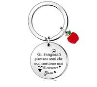 Maestra Portachiavi Apprezza Regali Compleanno Giorno Dell'Insegnante Grazie Maestro Laurea Insegnante Pensione Natale Ringraziamento Gli Insegnanti Piantano Semi Che Non Smettono Mai Di Crescere