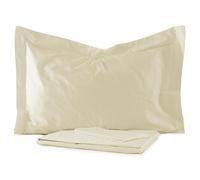 Maestri Cotonieri Completo Lenzuola Raso Major Matrimoniale Maxi N392 Panna