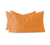 Maestri Cotonieri Coppia federe per guanciale Puro Cotone F510 Arancione