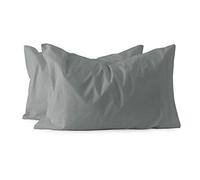 Maestri Cotonieri Coppia federe per guanciale Puro Cotone F510 Grigio