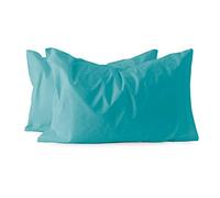 Maestri Cotonieri Coppia federe per guanciale Puro Cotone F510 Turchese