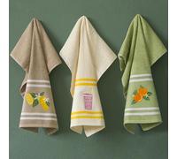 Maestri Cotonieri Set da 3 Strofinacci Agrumi 2509S14