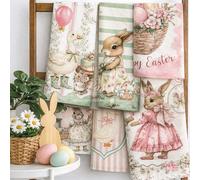 Maestri Cotonieri Set da 6 Strofinacci Pasquali Giardino Segreto 2603S22