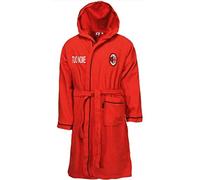 MAESTRI DEL CALCIO Accappatoio MICROSPUGNA Bambino Ufficiale A.C. Milan Personalizzato Ricamato Ricamo (12/14 Anni)