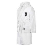MAESTRI DEL CALCIO Accappatoio Spugna Ufficiale Bianconeri Personalizzato Personalizzabile (Ricamato Ricamo) (XL)