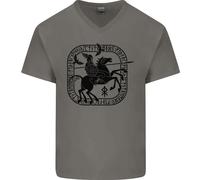 Maestri Di Mare Vikings Valhalla Vela Marinaio Uomo Scollo A V Cotone T-Shirt