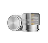 Maestri House - Pressino per caffè espresso da 53 mm, in acciaio inox, per macchina da espresso, profondità regolabile, adatto a tutti i portafiltro da 53 mm, adatto per portafiltro Breville da 54 mm