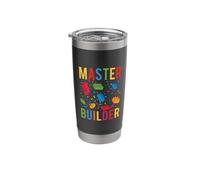 Maestro Builder Blocco Colorato Costruzione Mattoni Builder Kid Bicchiere termico in acciaio inox doppia parete