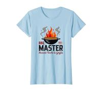 Maestro del BBQ: Non Toccate la Griglia Maglietta, Donna, Celeste, L