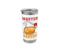 Maestro del Ringraziamento Baster Divertente Turchia Day Fall Dinner Bicchiere termico in acciaio inox doppia parete