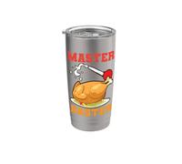 Maestro del Ringraziamento Baster Divertente Turchia Day Fall Dinner Bicchiere termico in acciaio inox doppia parete