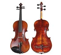 Maestro Fatto A Mano Intagliato In Acero Violino Naturalmente Fiammato Personalizzato Violino Antico 4/4 Violino Con Accessori Completi violino principianti(4/4)