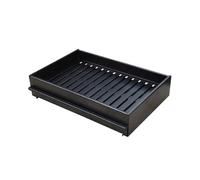 MAESTRO FERRETERO MF - Supporto per bruciare legna e carbone con cassetto raccoglie ceneri - metallo rack 80 x 50 x 11 cm