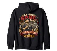 Maestro Mecanico De Verdad El Que Sabe Felpa con Cappuccio