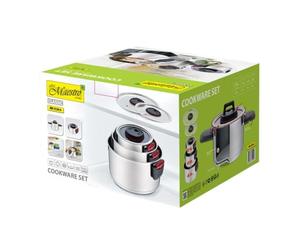 Maestro MR-3530-6 - Set di 6 barattoli con manici pieghevoli