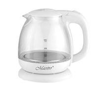 MAESTRO MR055 Bollitore di vetro elettrico illuminato 1L bianco