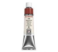 Maestro Pan Colore a Olio Extra-Fine Professionale N. 155 Rosso Inglese Scuro, 45 ml - PR101 Ossido di Ferro Sintetico, Rosso Terra Profondo, Coprente, ASTM I