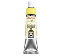 Maestro Pan Colore a Olio Professionale Extra Fine N. 135 Light Naples Yellow, 45 ml - Giallo Napoli Chiaro PY53, Giallo Pastello Coprente, Elevata Resistenza alla Luce