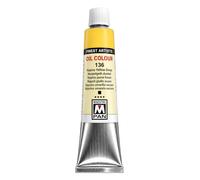 Maestro Pan Colore a Olio Professionale Extra Fine N. 136 Deep Naples Yellow, 45 ml - PBr24 Titanato di Cromo-Antimonio, Giallo Ocra Caldo, Alta Coprenza, ASTM I