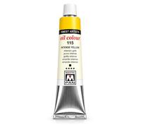 Maestro Pan Colore ad Olio Professionale Extra-Fine N. 115 Intense Yellow, 45 ml - Giallo di Cadmio Chiaro PY35, Alta Pigmentazione, Eccellente Coprenza e Resistenza alla Luce