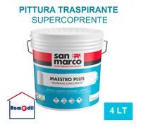 MAESTRO PLUS BIANCO Idropittura traspirante per interni supercoprente SAN MARCO