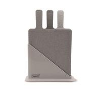 Maestro Set di 3 Taglieri con Pratico Supporto Elegante e Moderno Effetto Marmo