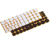 Maestro set feltrini autoadesivi, bianco/marrone, 110 pezzi, 645306
