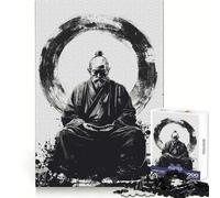 Maestro Zen in meditazione, puzzle da 1000 pezzi per ragazzi, esercizio di logica, divertimento tranquillo, bordi puliti, regalo festivo (50x75cm)