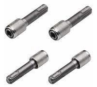 MAEXUS 4 adattatori SDS Plus, adattatore SDS Plus, 6,35 mm (1/4''), attacco esagonale, supporto per trapano, adattatore da gambo rotondo a codolo esagonale per progetti di decorazione della casa,