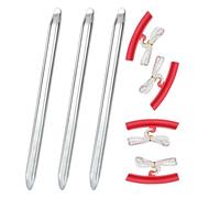 MAEXUS Leva di montaggio, 3 leve di montaggio per pneumatici, in acciaio al cromo vanadio, con 4 protezioni per cerchioni, attrezzi per il montaggio di pneumatici per moto, bicicletta, auto, cambio