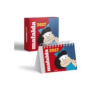 MAFALDA 2027 CALENDARIO DE ESCRITORIO ROJO CON CAJA
