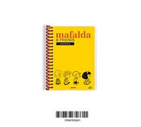 Mafalda agenda perpetua anillada friends amarilla