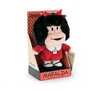 Mafalda - Peluche Mafalda 27 Cm - Qualità super morbida (Display, Rosso)