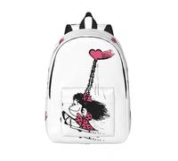 Mafalda Swing Cartoon Quino Zaino Uomo Donna Adolescente Business Daypack Manga Fumetti Carini Computer Portatile Borsa di Tela con Tasca