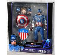 MAFEX n.220 CAPTAIN AMERICA Classic Suit Medicom Toy Figure Spedizione Rapida