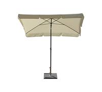 Maffei Art 114R ombrellone Rettangolare cm 210x130, Tessuto Poliestere, Made in Italy. Colore Ecru