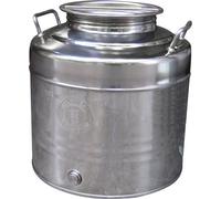 CONTENITORE BIDONE OLIO 30 lt BELVIVERE FUSTINO FUSTO IN ACCIAIO INOX ALIMENTARE